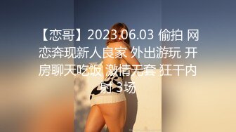 【恋哥】2023.06.03 偷拍 网恋奔现新人良家 外出游玩 开房聊天吃饭 激情无套 狂干内射 3场